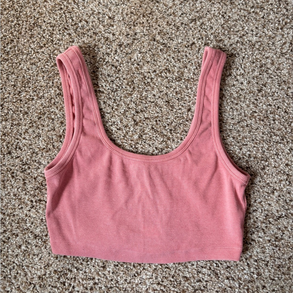 Zara Tank Cropped Pink Size L
